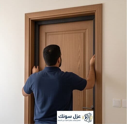 تركيب عازل صوت للباب في الدمام - عزل سونك