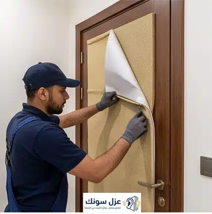 مشروع تركيب عازل صوت للباب في الدمام - عزل سونك